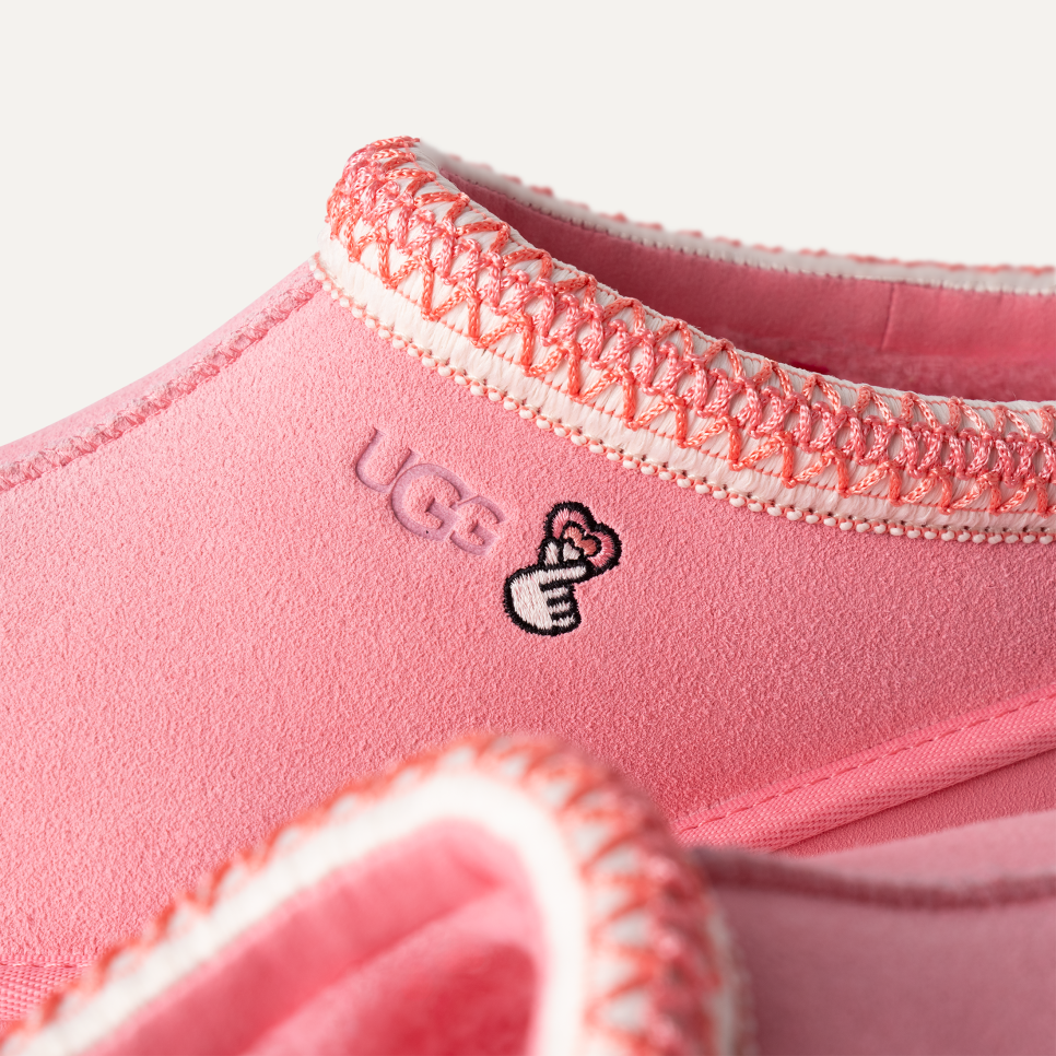 UGG dropped a new pink Tazz slipper for Valentine’s Day